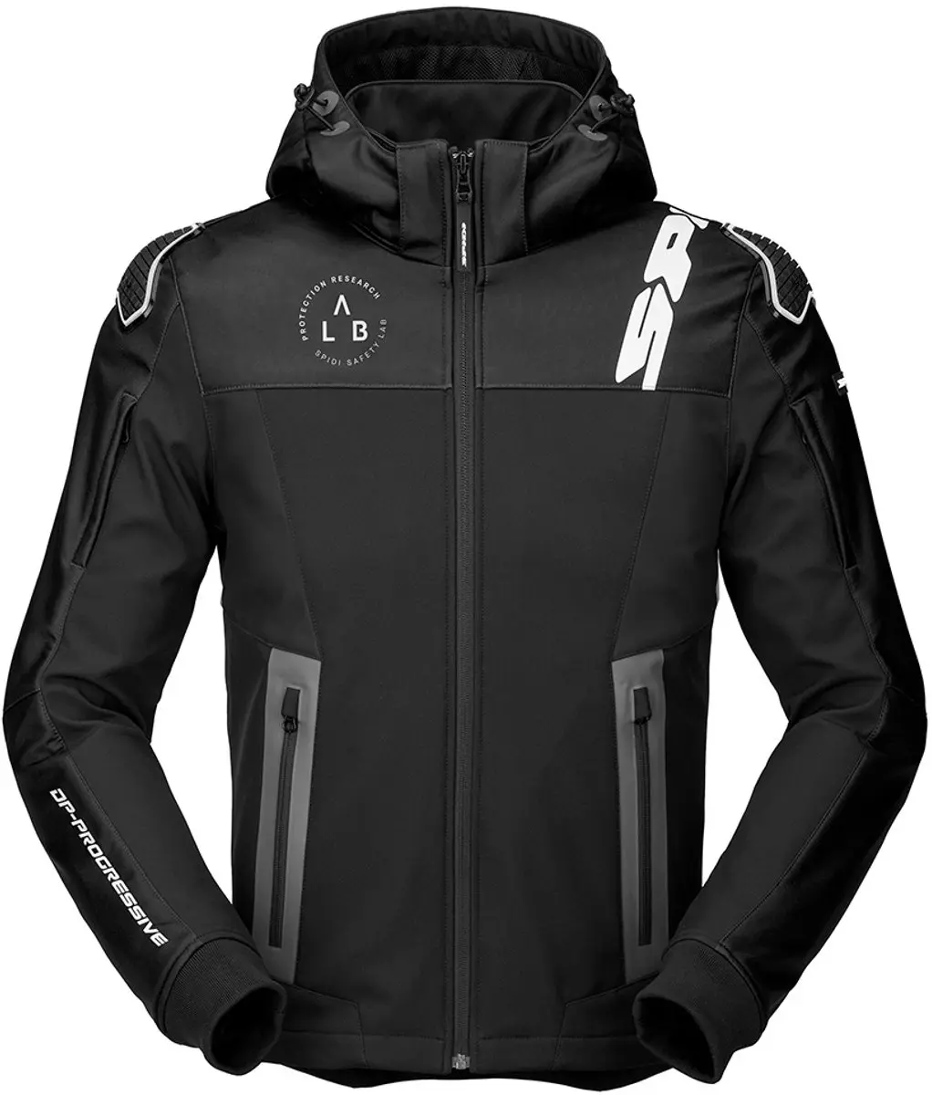 Spidi Hoodie Warrior Zwart Wit