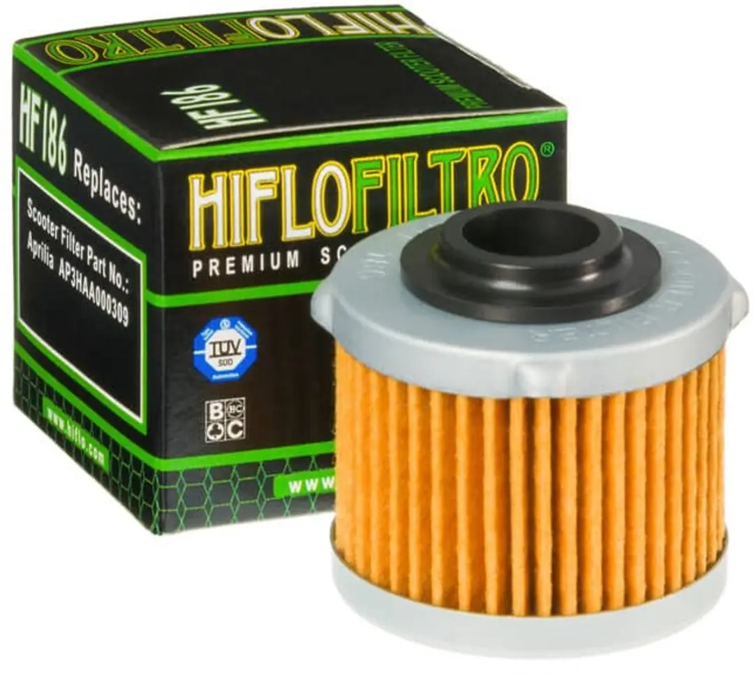 oliefilter hiflofiltro voor scooter aprilia 200 scarabeo light 2007 tot 2010 nie