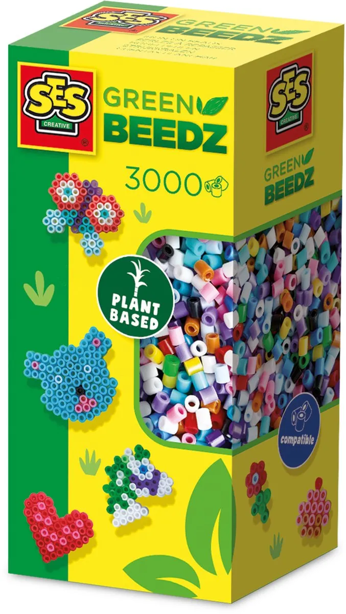 SES Creative Green Beedz Strijkkralen 3000 Stuks