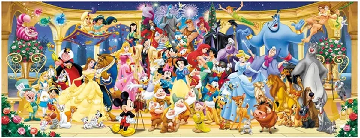 Ravensburger Panorama Puzzel Disney Groepsfoto 1000 Stuks - Multicolor