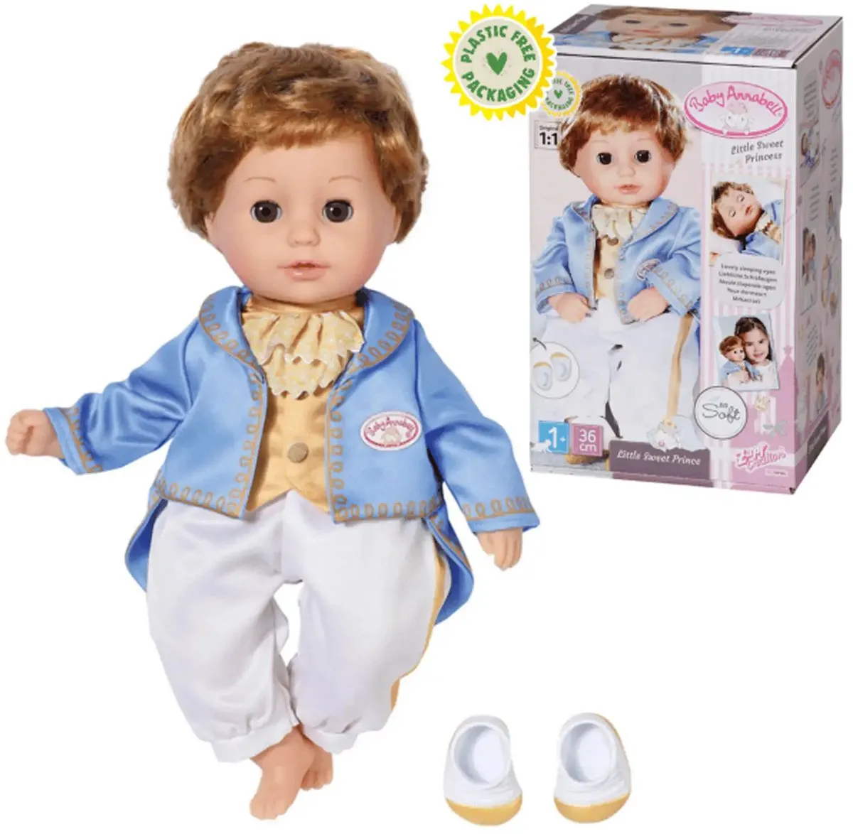 Baby Annabell Little Sweet Prins Babypop 36cm - Multicolore