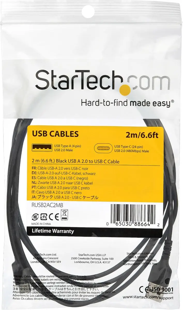 StarTech USB-A naar USB-C kabel
