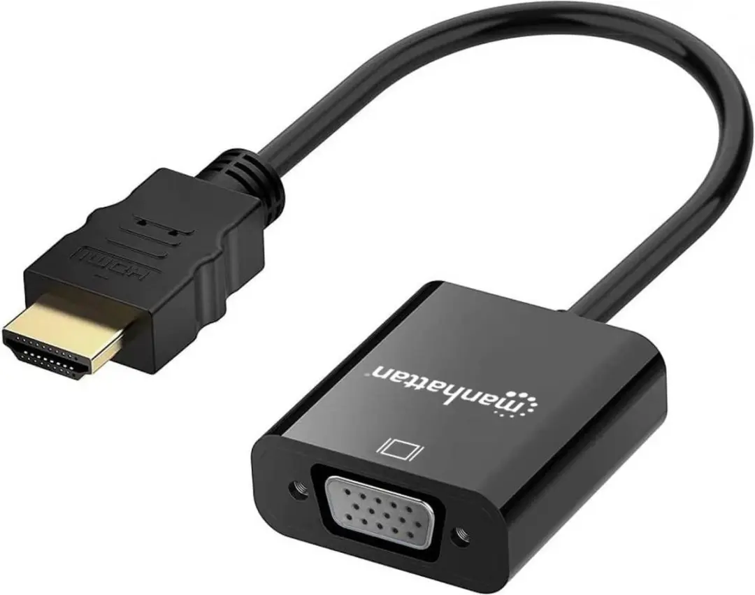 Manhattan 151467 HDMI naar VGA Adapter - Zwart