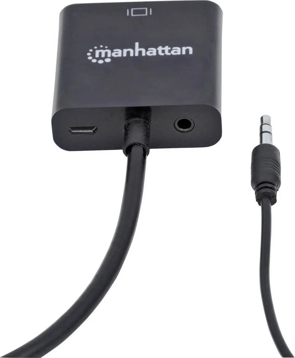 Manhattan 151467 HDMI naar VGA Adapter - Zwart