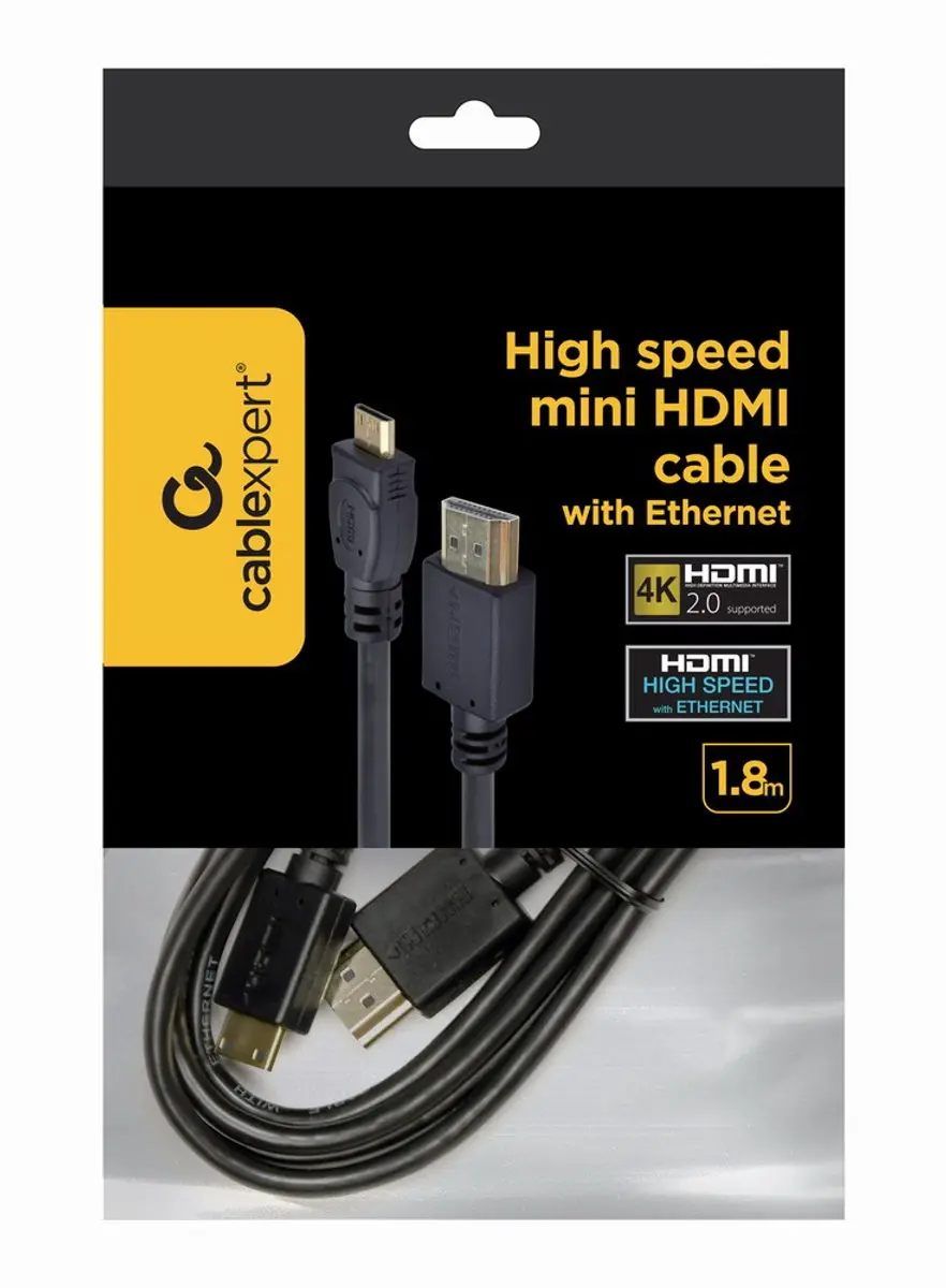 Cablexpert CC-HDMI4C-6 Mini HDMI Kabel - Zwart
