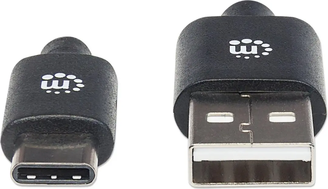 Manhattan 354912 USB-kabel USB-A naar USB-C 0.5m - Zwart