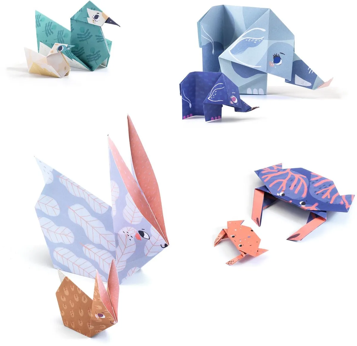 Djeco Origami Familie - Multicolor