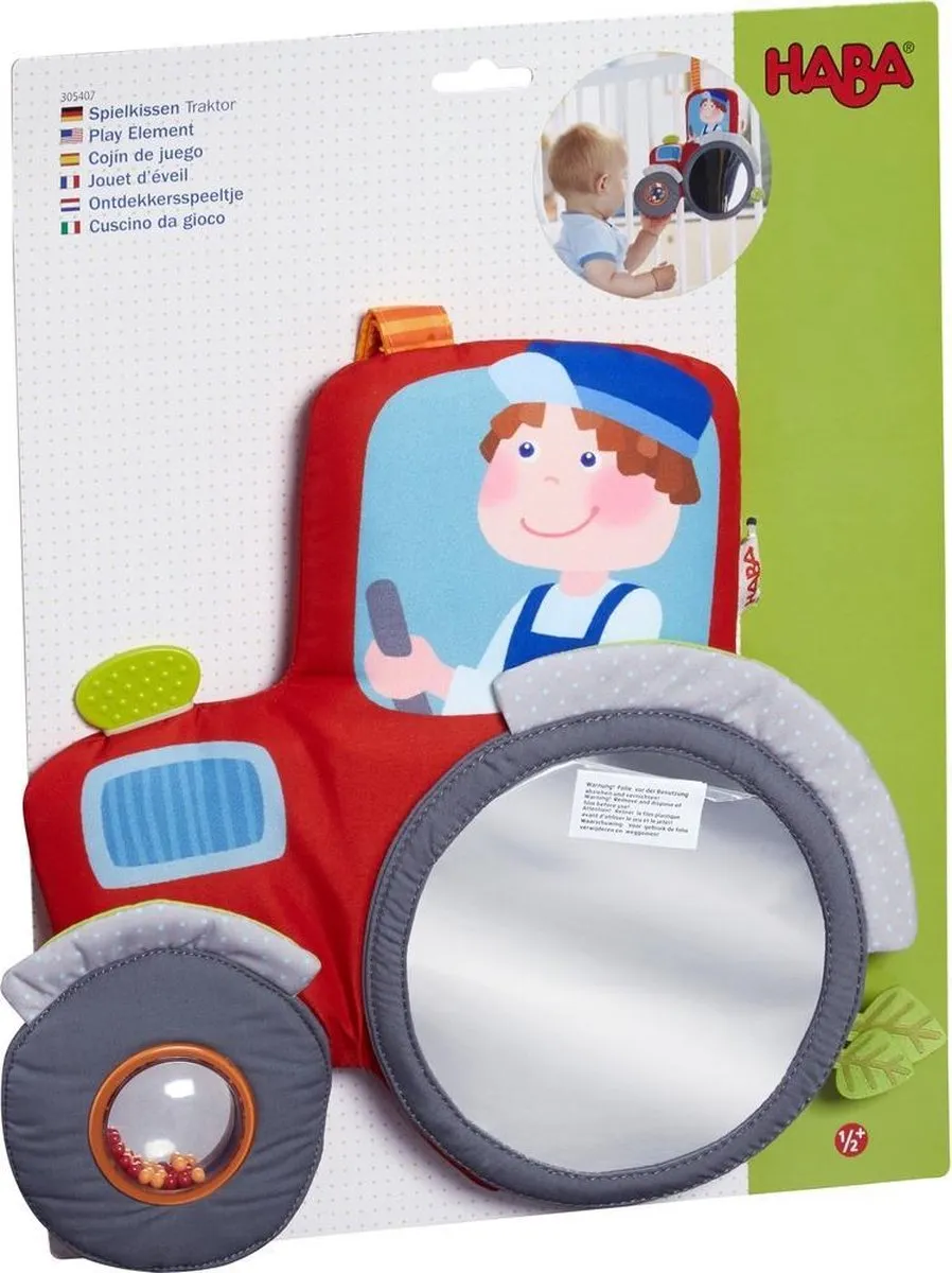 Haba Ontdekkersspeeltje Trekker 30cm - Rood