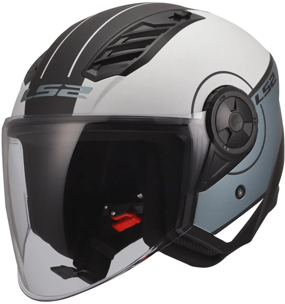 LS2 Helm Airflow II Cover OF616 mat grijs / blauw maat S