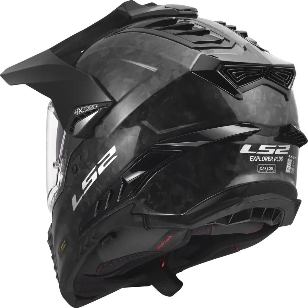 LS2 MX701 Explorer Carbon Forged Endurohelm - S - Grijs