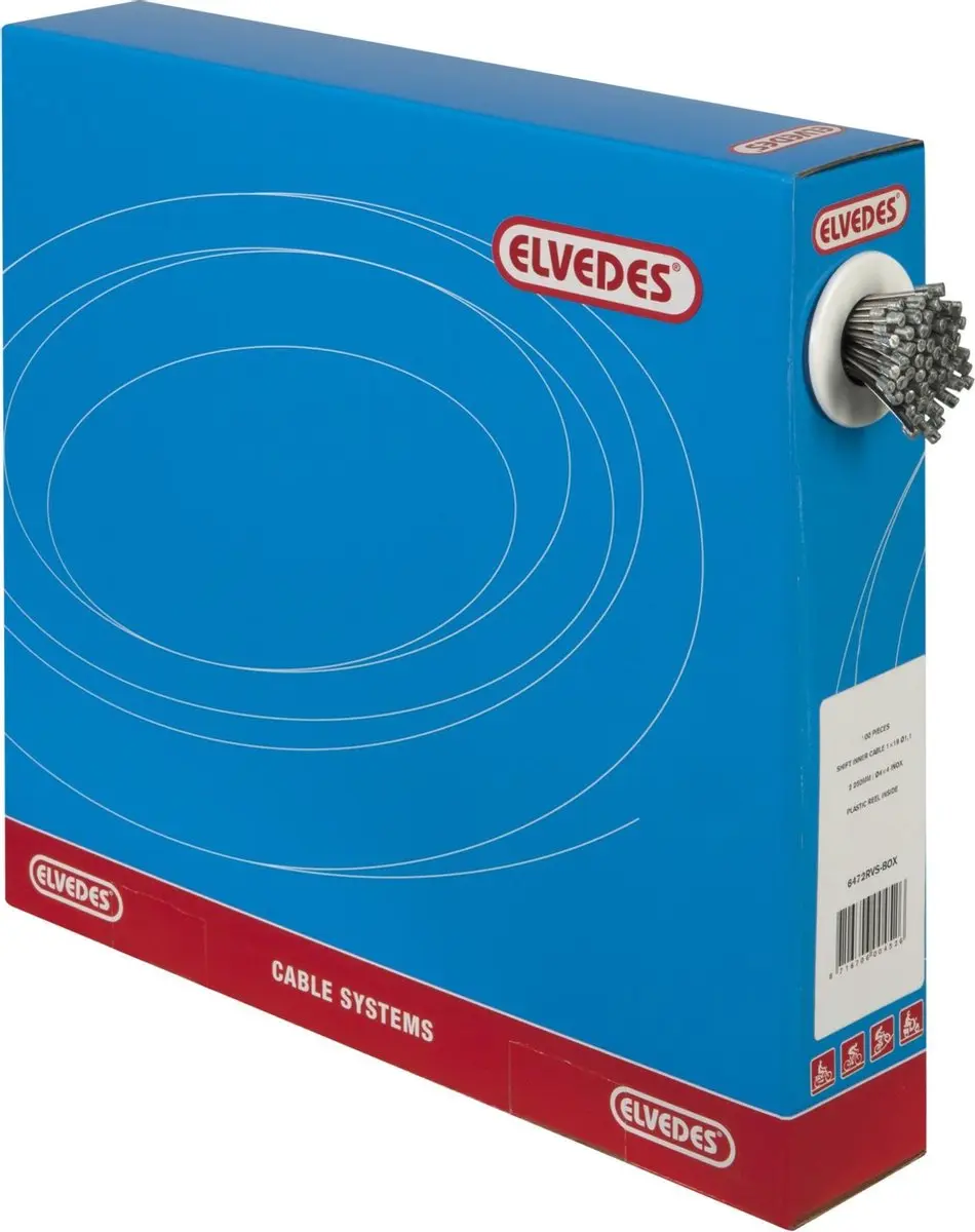 Elvedes Binnenkabel 2250mm Roestvrij Staal N-nippel Ø4x4