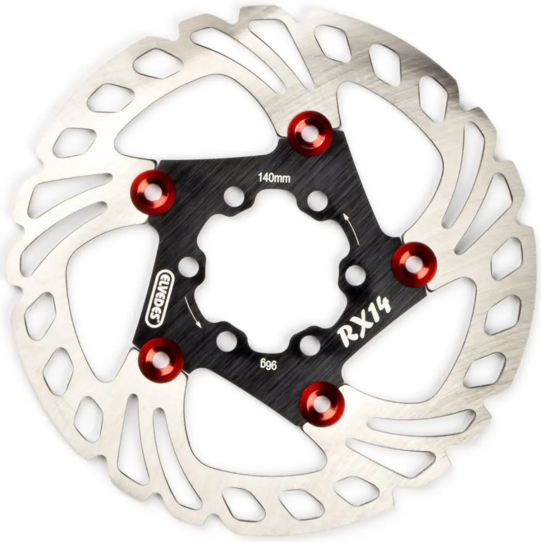 Elvedes Remschijf 140mm 6-Gaats - Zilver/Zwart Staal - afbeelding 6 van 6
