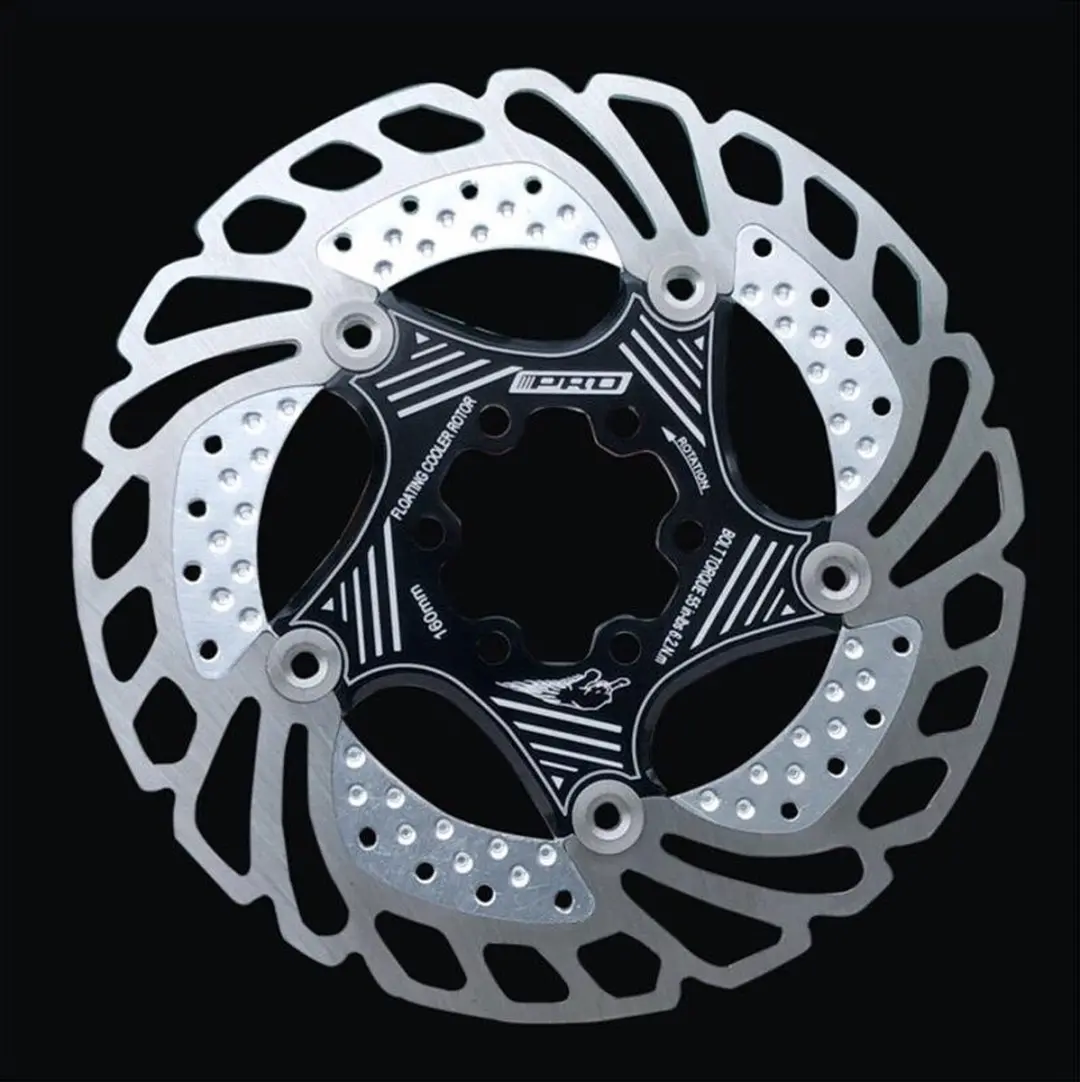 Elvedes Remschijf 140mm 6-Gaats - Zilver/Zwart Staal