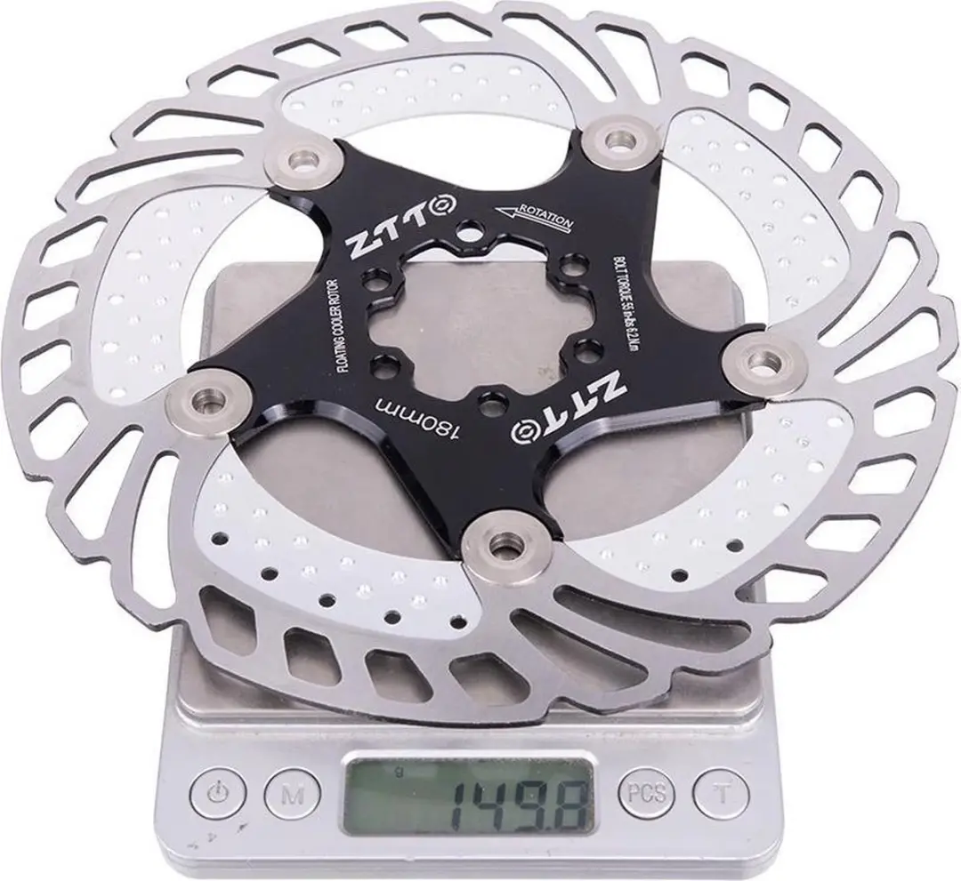 Elvedes Remschijf 140mm 6-Gaats - Zilver/Zwart Staal