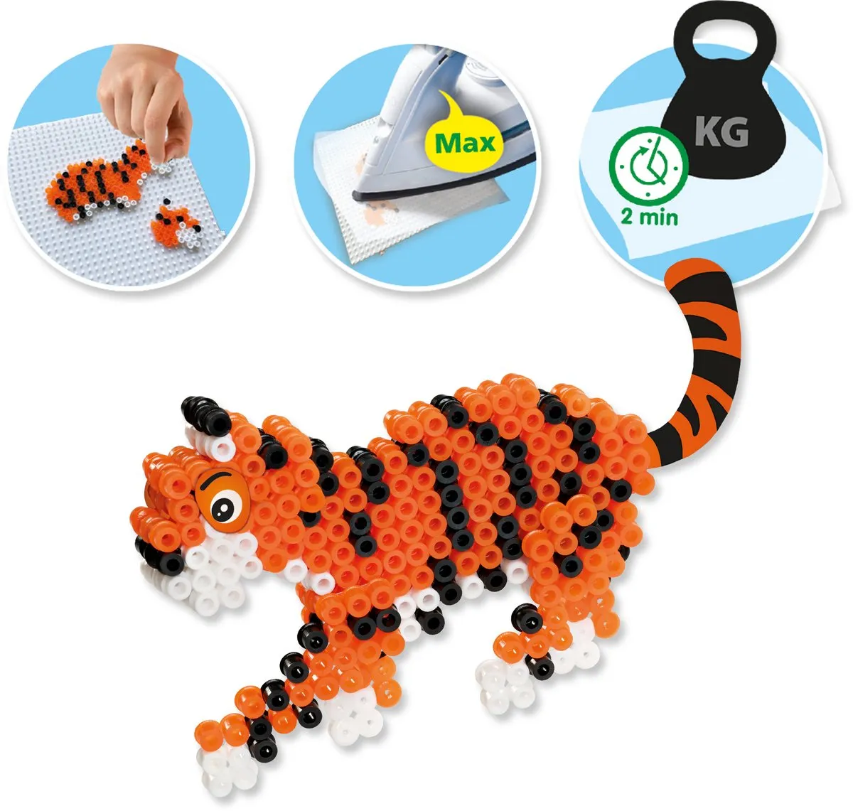 SES Creative Beedz 3D Safari Dieren Strijkkralen - 2000 Stuks