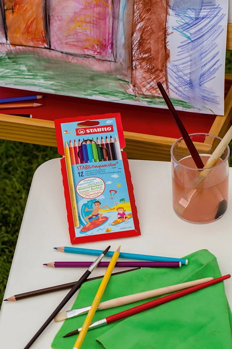 STABILO aquacolor Etui - 12 Stuks - Meerkleurig