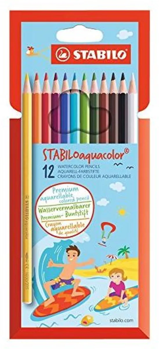 STABILO aquacolor Etui - 12 Stuks - Meerkleurig - afbeelding 6 van 6