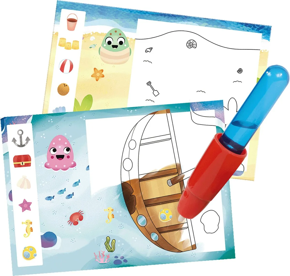 Jumbo Water Magic Squishies Zeedieren - Meerkleurig