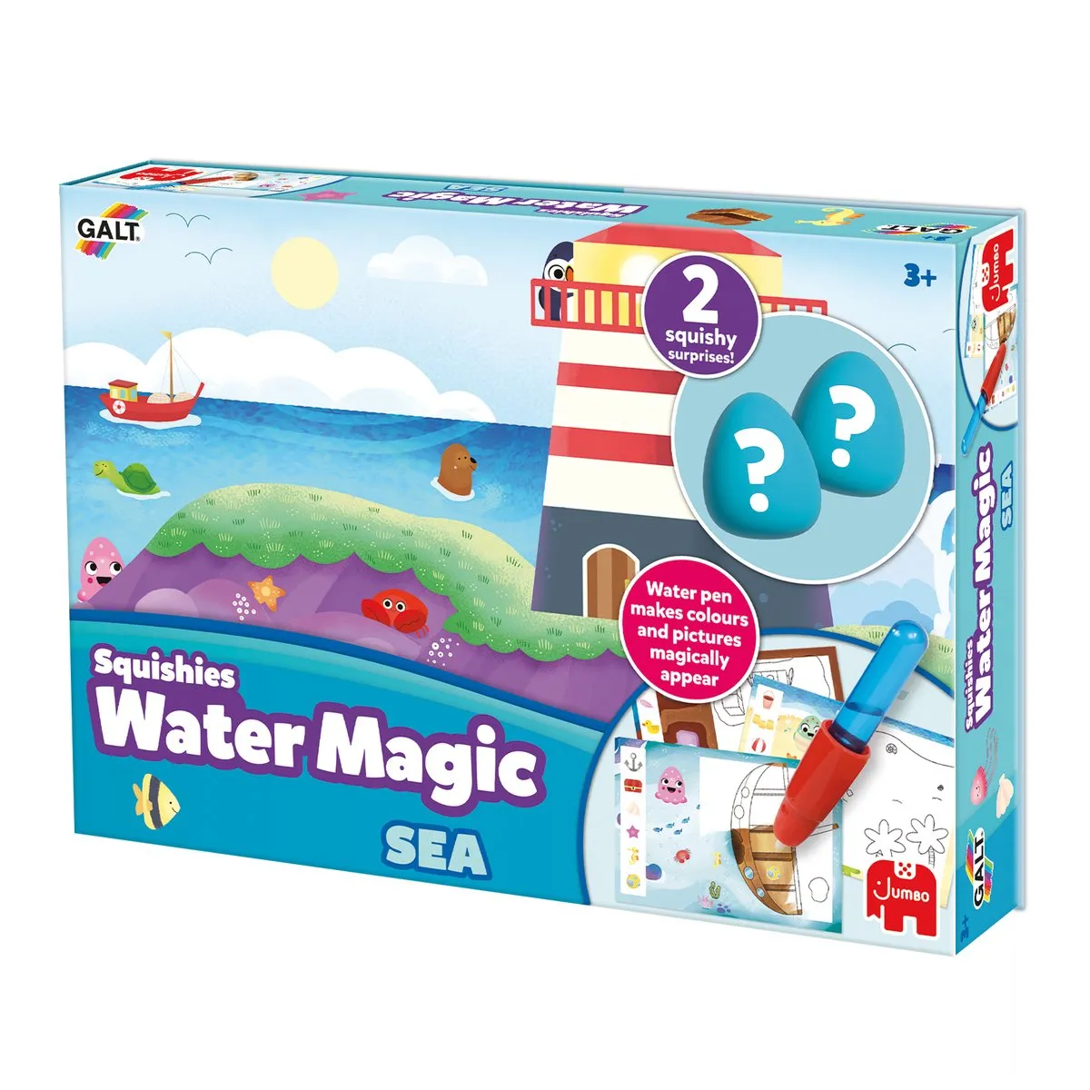Jumbo Water Magic Squishies Zeedieren - Meerkleurig - afbeelding 6 van 6