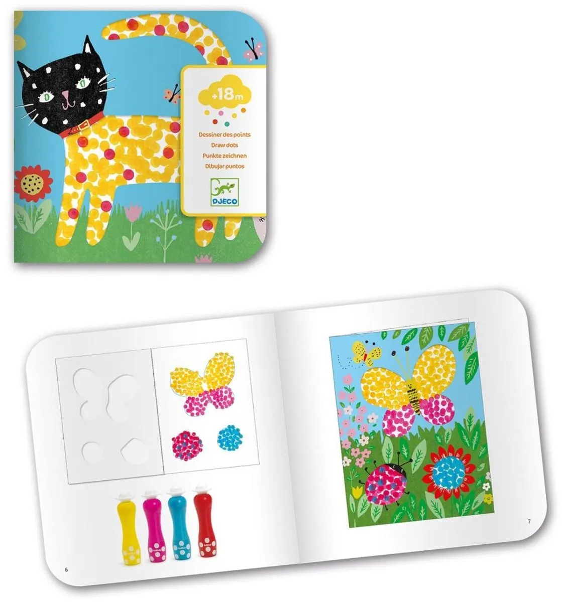 Djeco Small Dots Kleurset - Meerkleurig