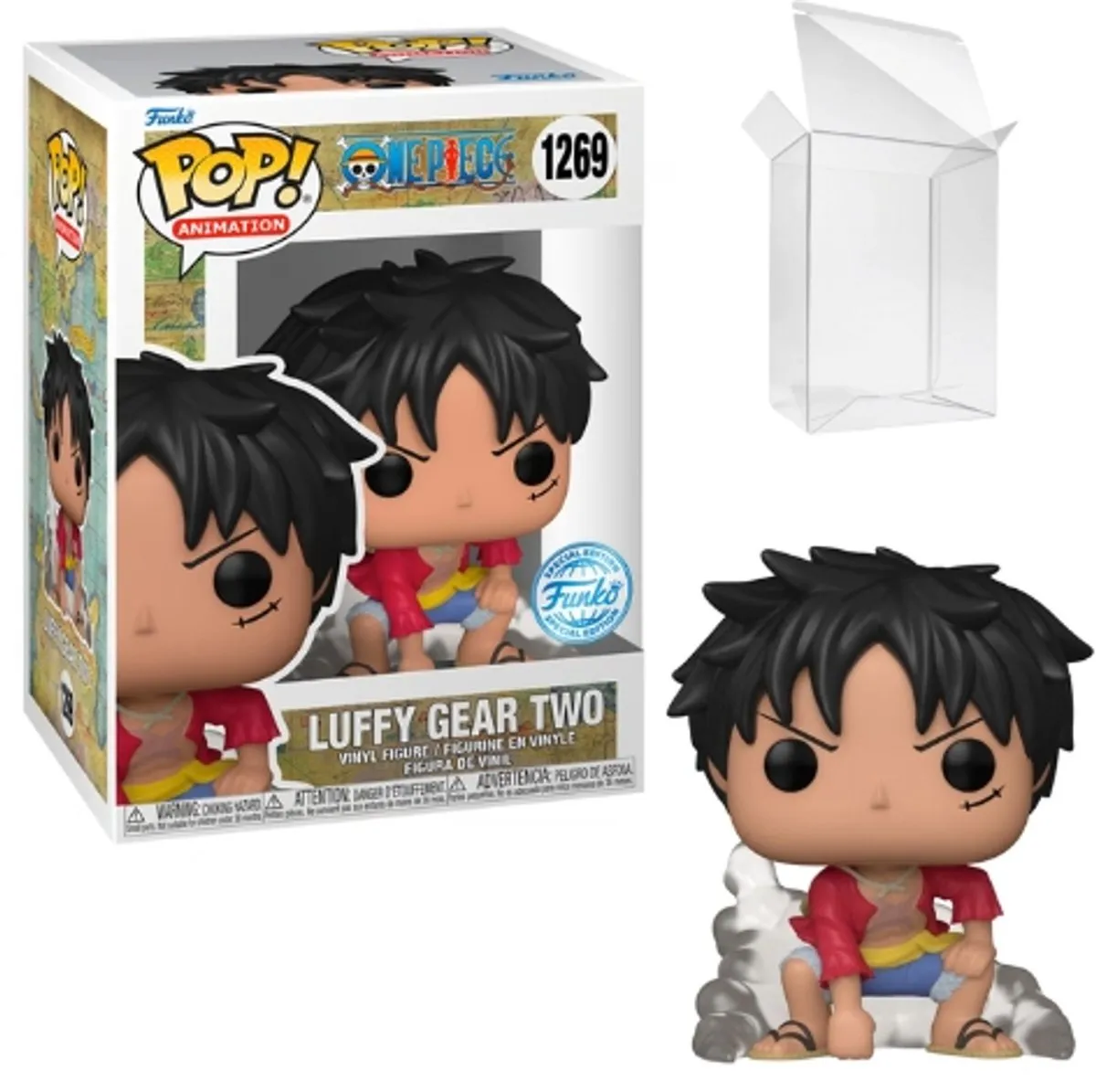 Funko Pop! Luffy Gear Two One Piece Figuur 62646 - Rood