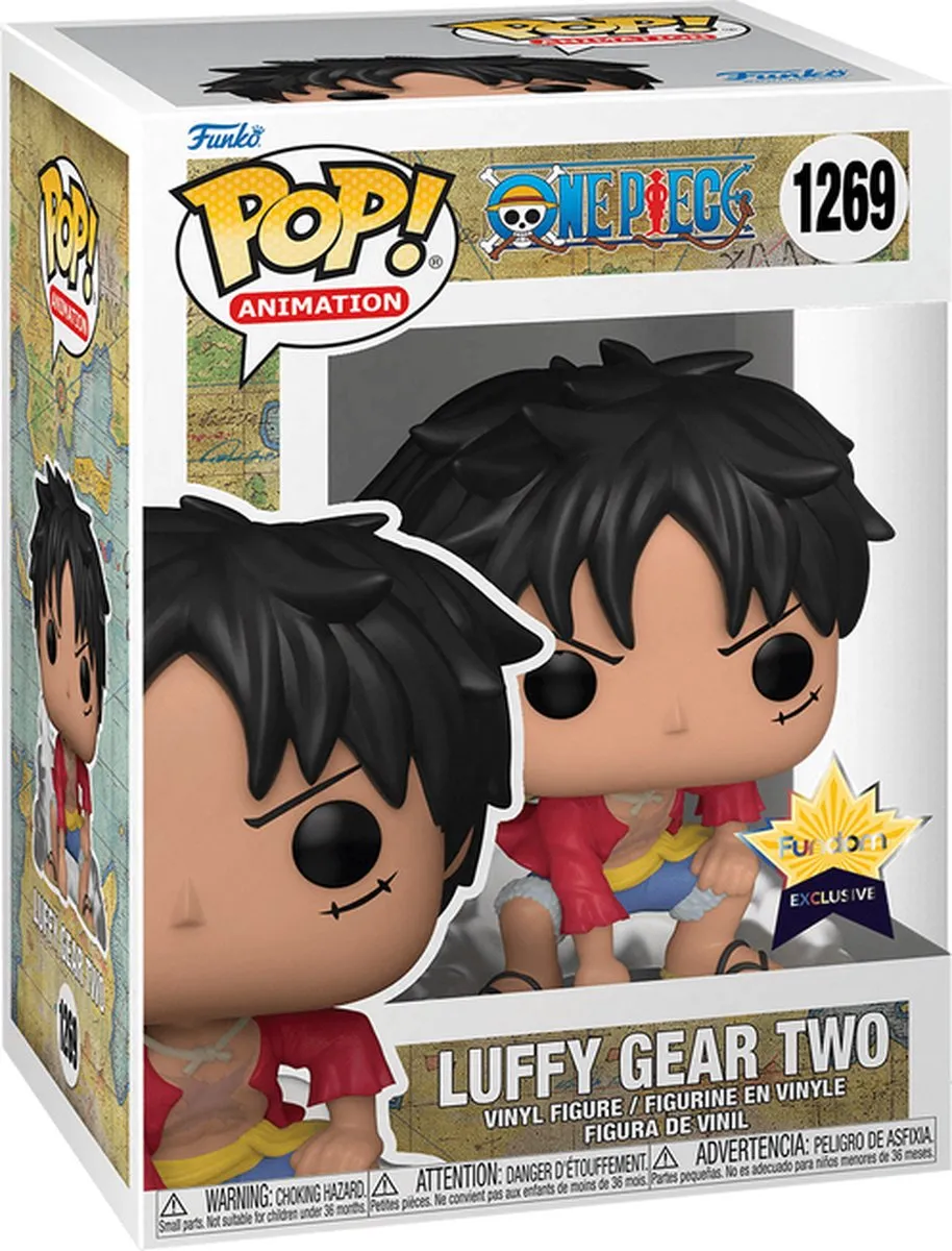 Funko Pop! Luffy Gear Two One Piece Figuur 62646 - Rood