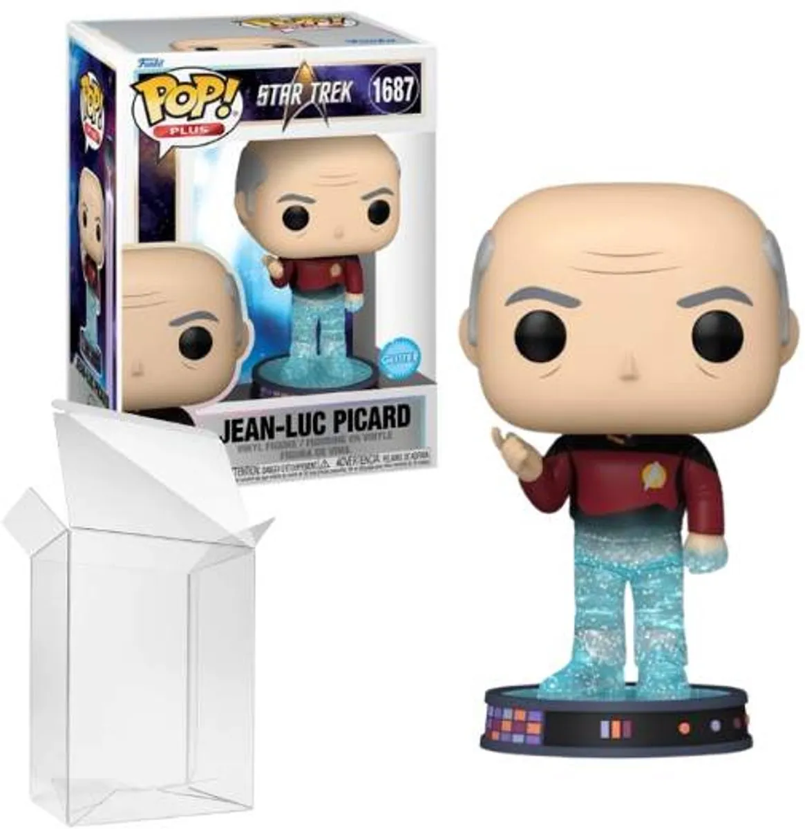 Funko Pop! Star Trek Jean-Luc Picard Transporter Glitter #1687
