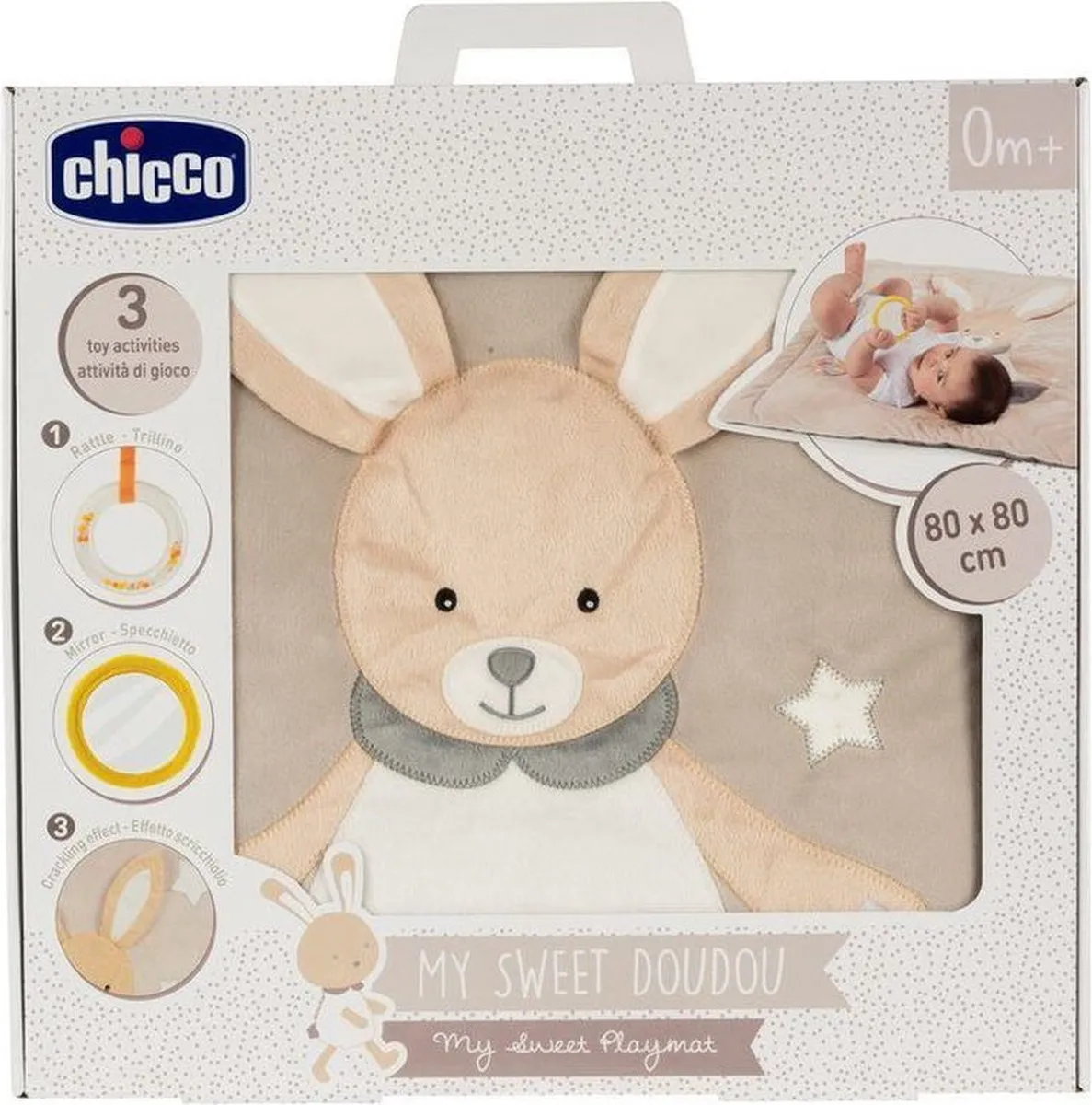 Chicco Konijn Speelkleed - Beige - afbeelding 5 van 5