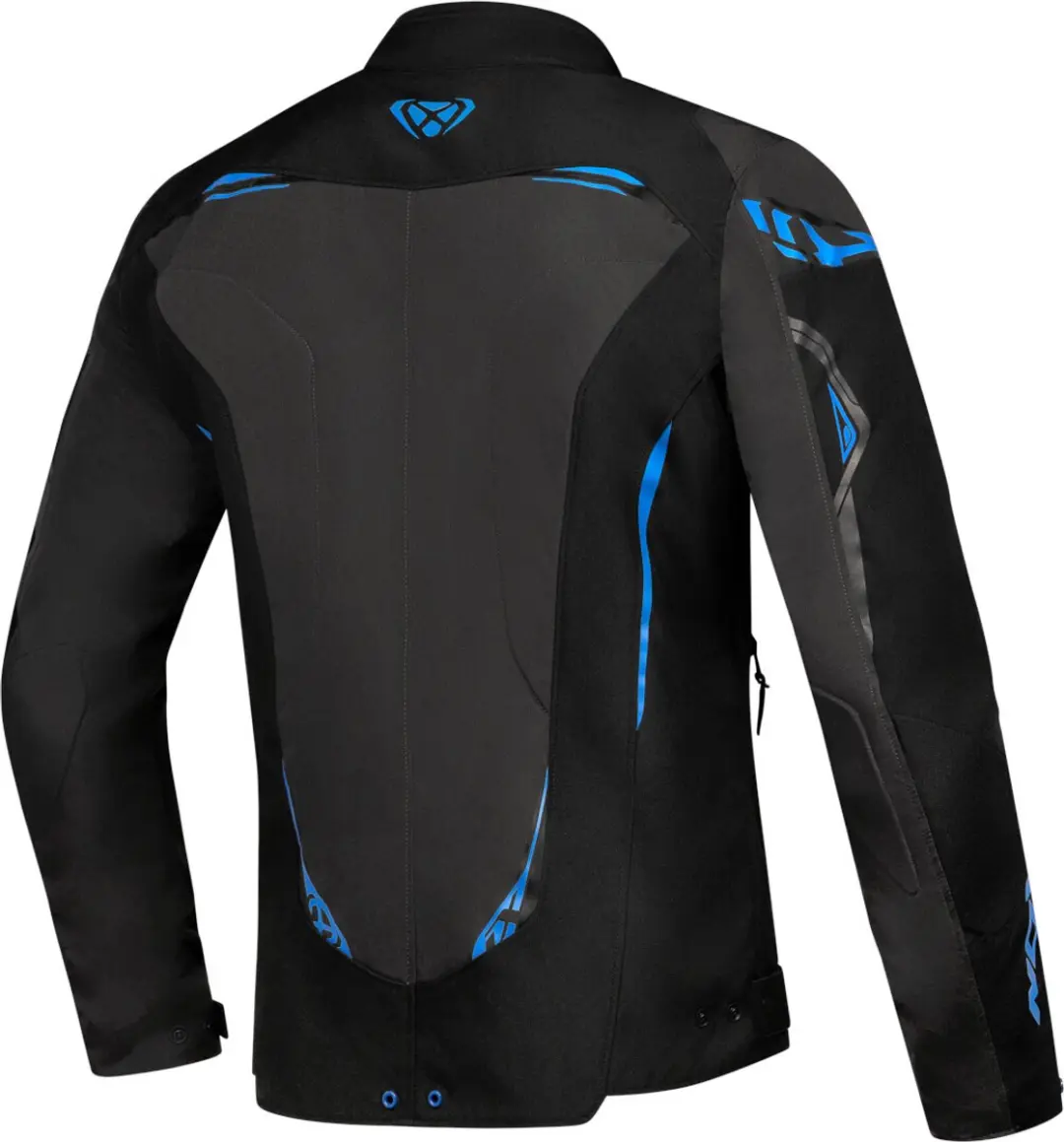 IXON Caliber Motorjas - Zwart/Blauw 4XL