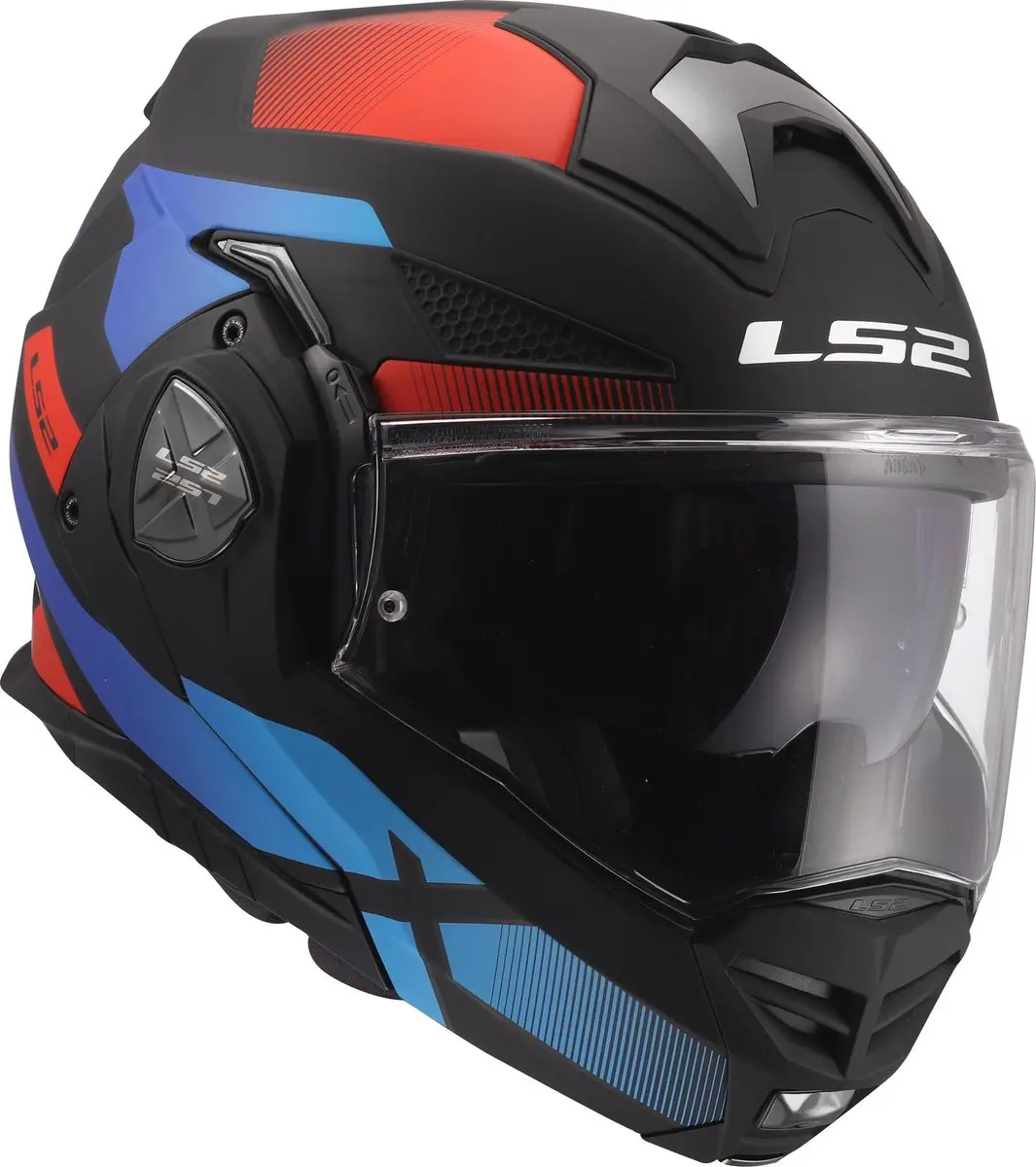 LS2 FF901 Advant X Nova Helm - XL - Zwart/Rood/Blauw