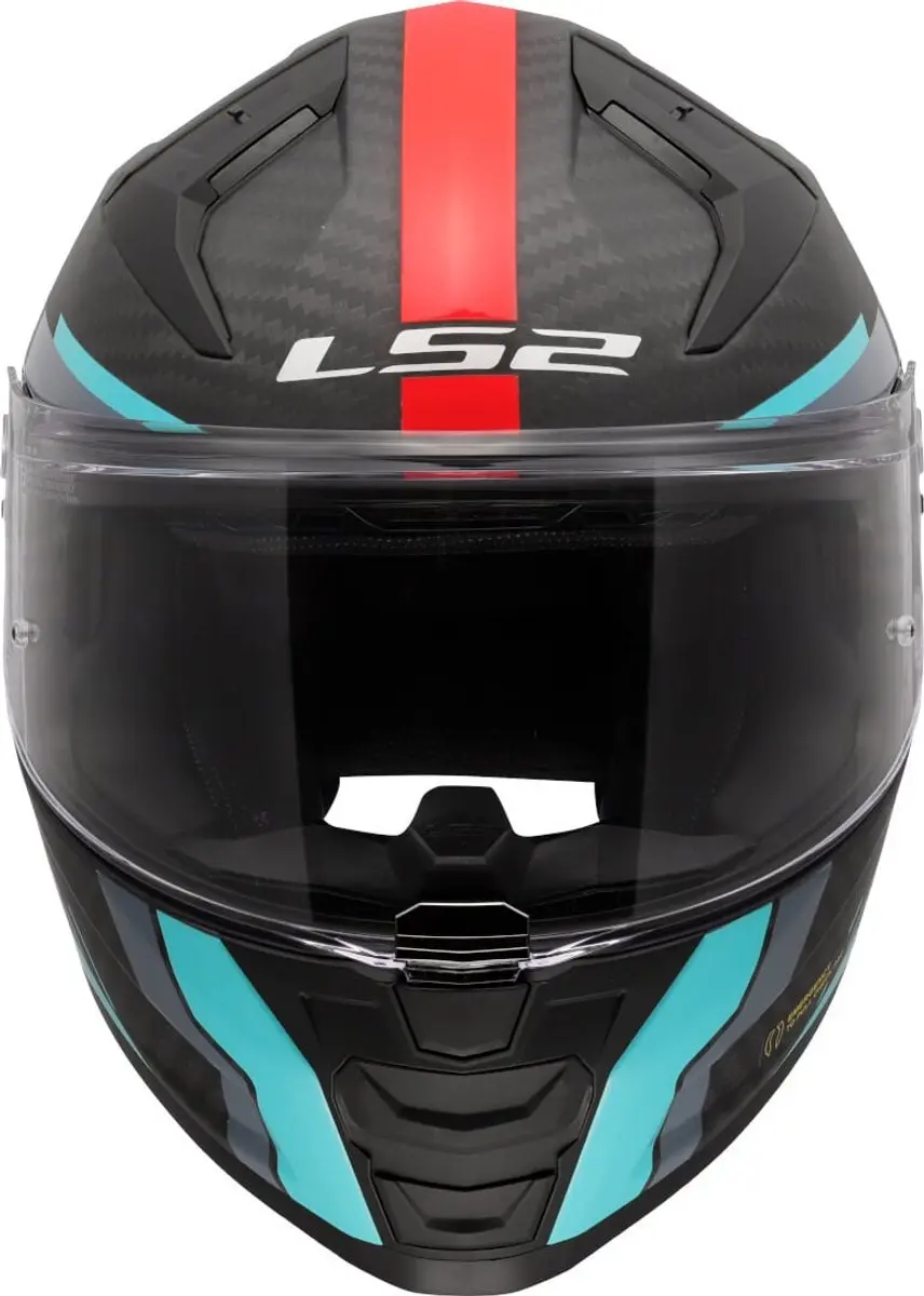 LS2 FF811 Vector II C Grid Integraalhelm - Rood/Cyaan - Maat S