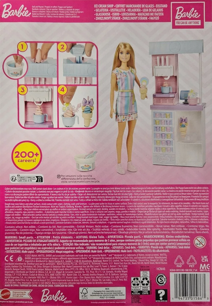 Barbie IJssalon Speelset - Barbiepop