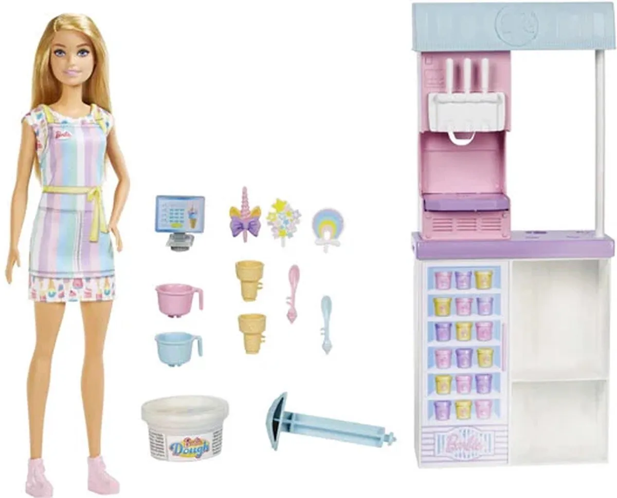Barbie IJssalon Speelset HCN46 - Meerkleurig - afbeelding 6 van 6