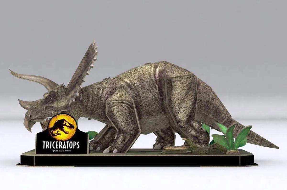 Revell Jurassic World Dominion Triceratops 3D Puzzel - 44 Stuks - Multi - afbeelding 6 van 6
