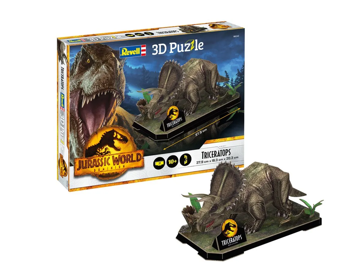 Revell Jurassic World Dominion Triceratops 3D Puzzel