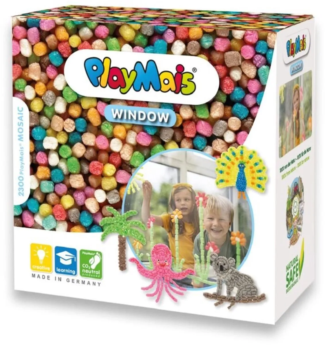 PlayMais Window Mosaic Dieren - 2300 Stuks Multicolor
