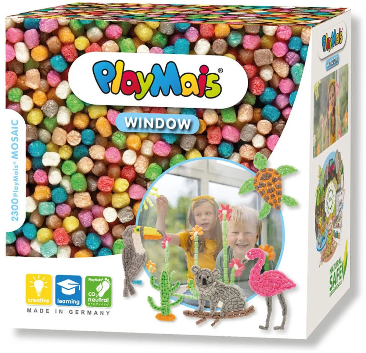 PlayMais Window Mosaic Dieren
