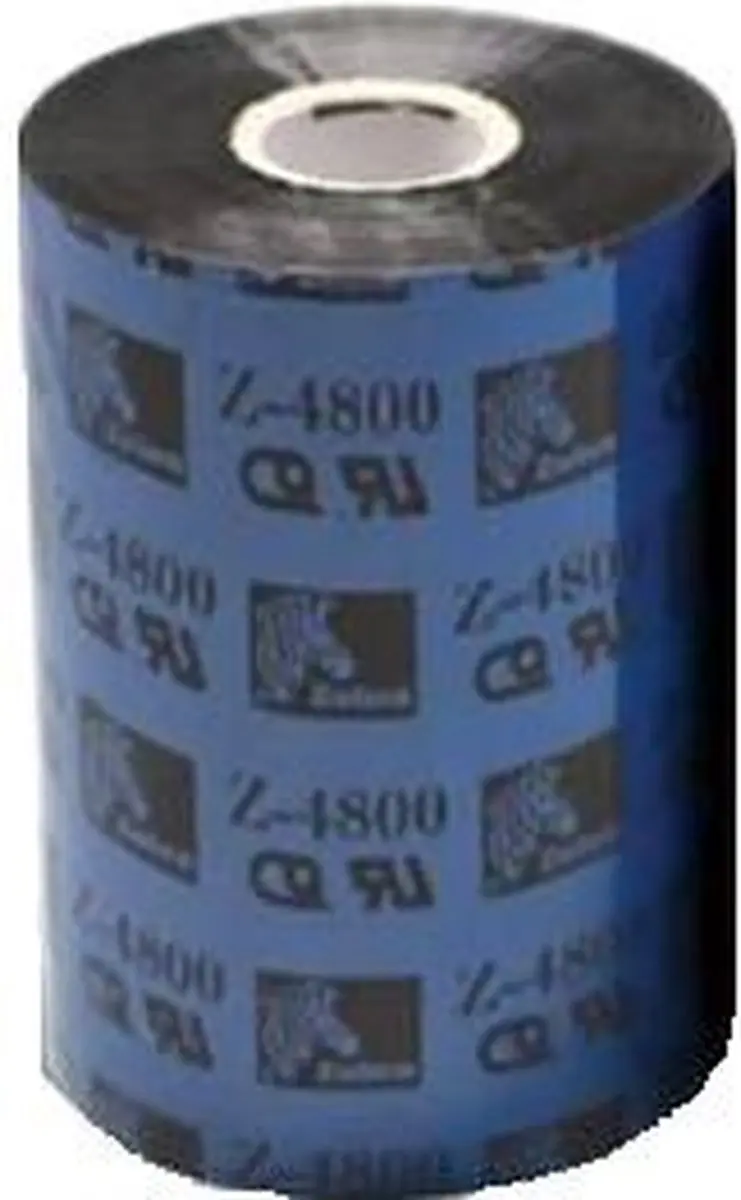 Zebra 4800 Resin Thermal Ribbon 60mm x 450m - Zwart