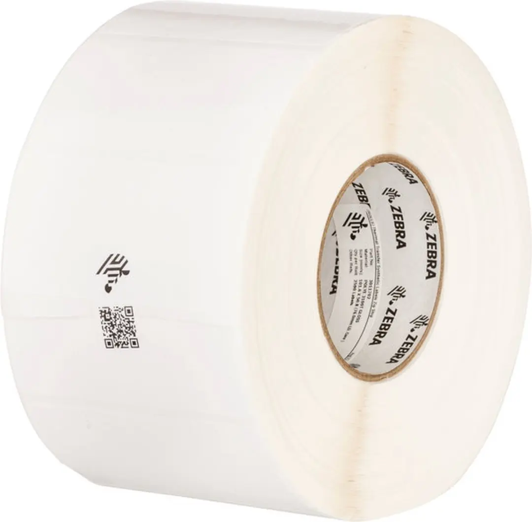 Zebra PolyO 3100T Labelrol - 4 Stuks - 102x152mm Zwart - afbeelding 3 van 4