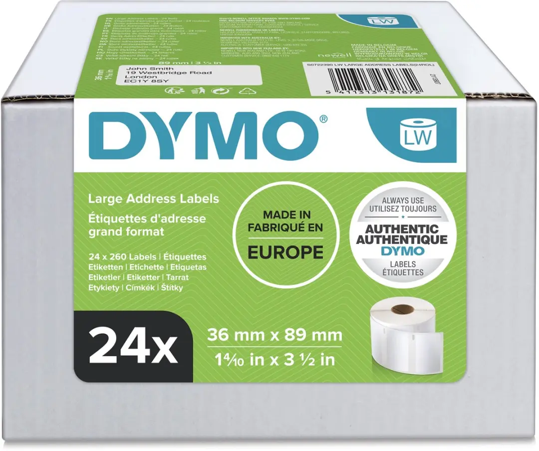DYMO LabelWriter Grote Adreslabels S0722390