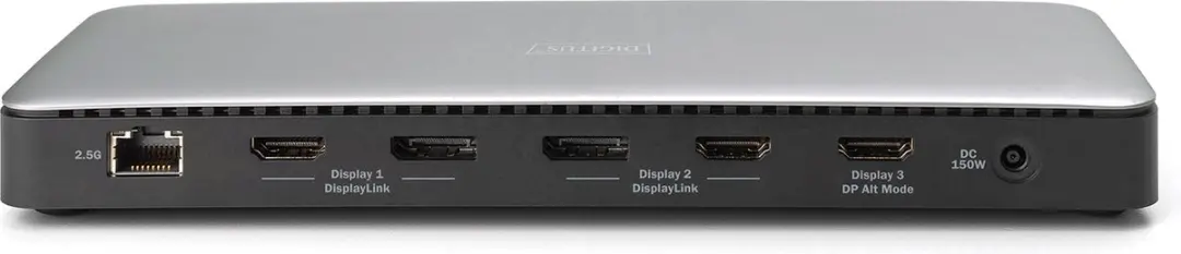 Digitus DA-70918 USB-C Dockingstation - Grijs/Zwart