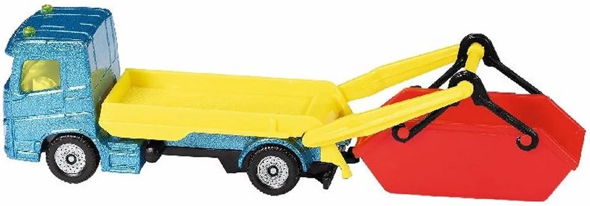 SIKU 1695 Vrachtwagen met Kiepbak & Aanhangwagen - Meerkleurig - afbeelding 6 van 6