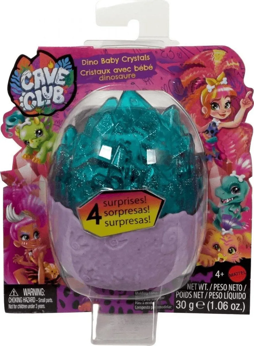 Mattel Cave Club Dino Baby Crystals Speelfiguur - 23332