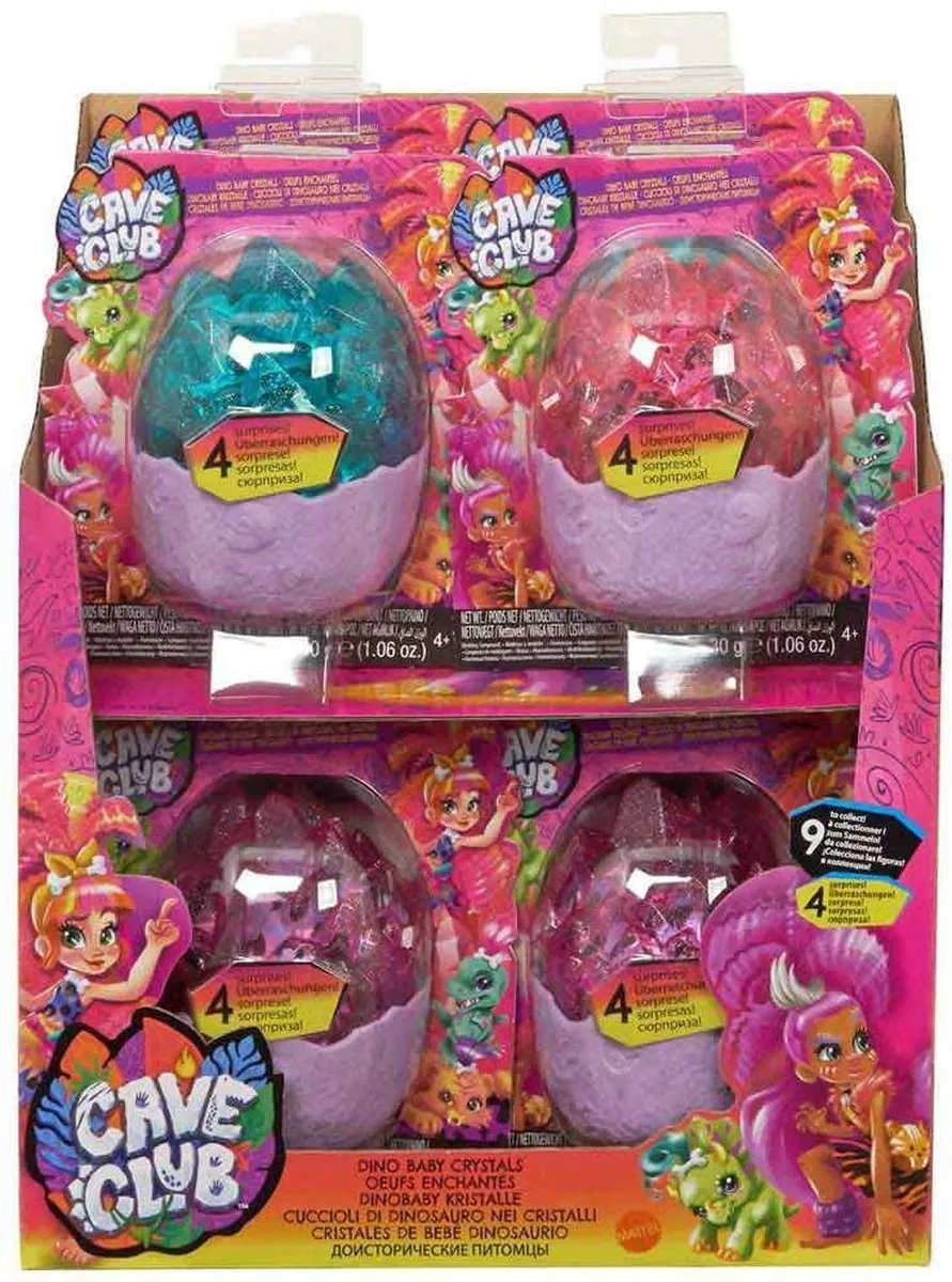 Mattel Cave Club Dino Baby Crystals Speelfiguur - 23332