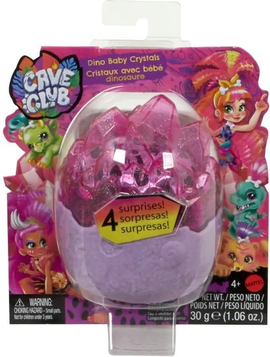 Mattel Cave Club Dino Baby Crystals Speelfiguur