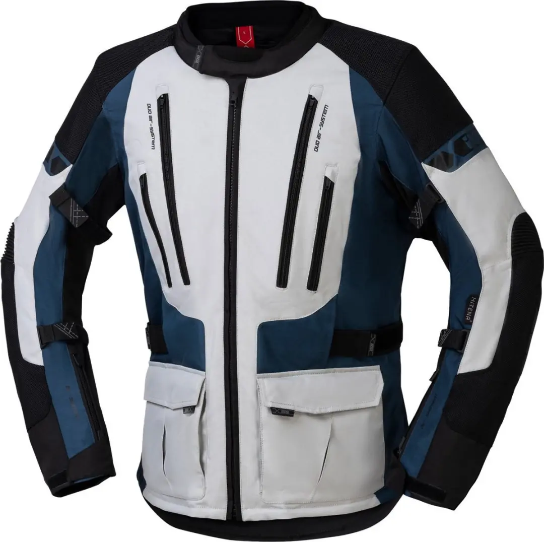 iXS Lennik-ST Motorjas - M - Grijs/Zwart/Blauw - afbeelding 3 van 4
