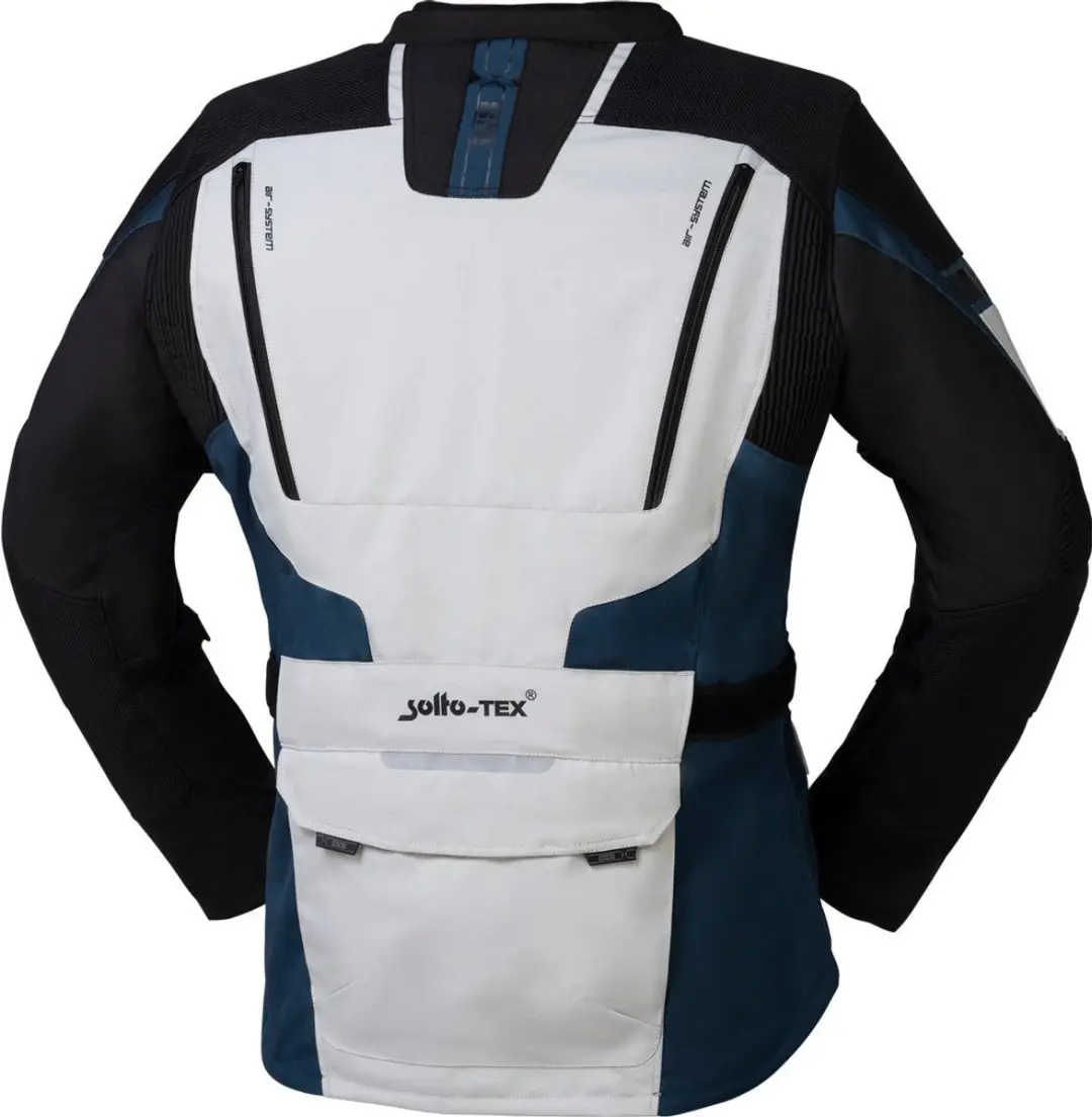 iXS Lennik-ST Motorjas - M - Grijs/Zwart/Blauw - afbeelding 4 van 4