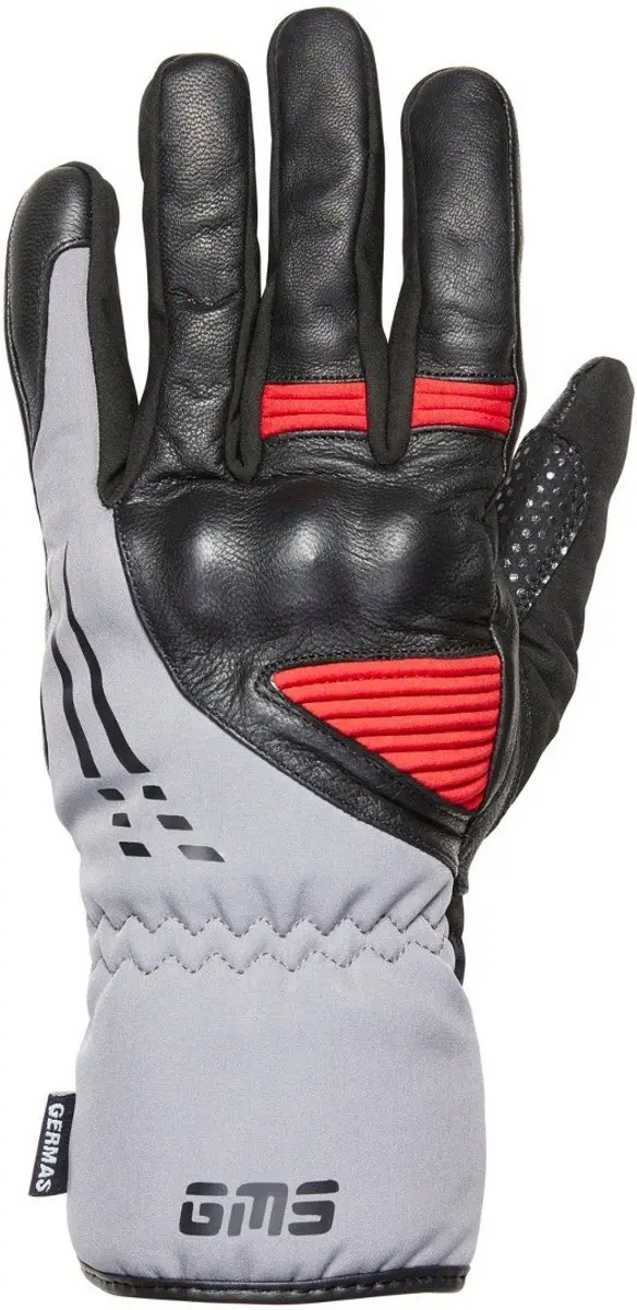 gms Stockholm WP Zwart Grijs Rode Waterdichte Handschoenen