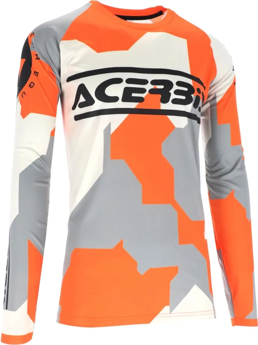 Acerbis MX Linear Sumbawa Oranje Grijs Cross Jersey