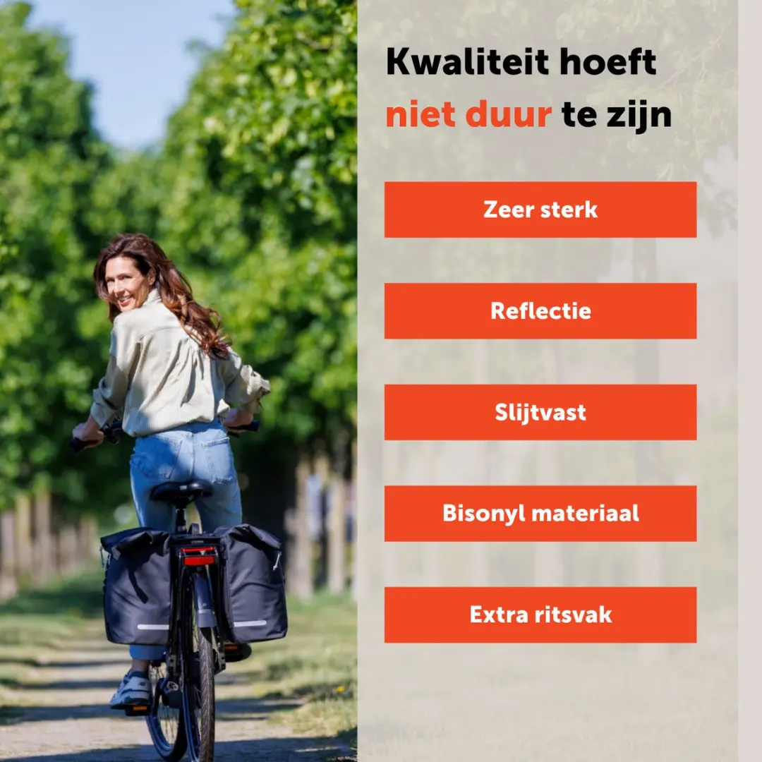 New Looxs Cantos Double MIK 2.0 Fietstas 36L - Zwart